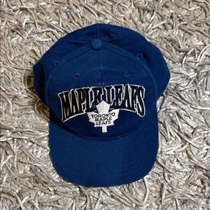 STARTER Toronto Maple Leafs Navy Blue & White Snapback Hat